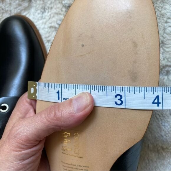 Rag & Bone Audrey Leather Shoes Oxford Tie Up Flats Black 41 - Picture 4 of 16